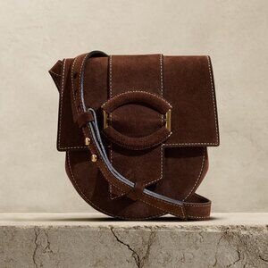 NWT Banana Republic Mini Gia Crossbody Bag in Genuine Suede